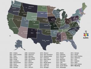 49th states to address autism insurance coverage in state-