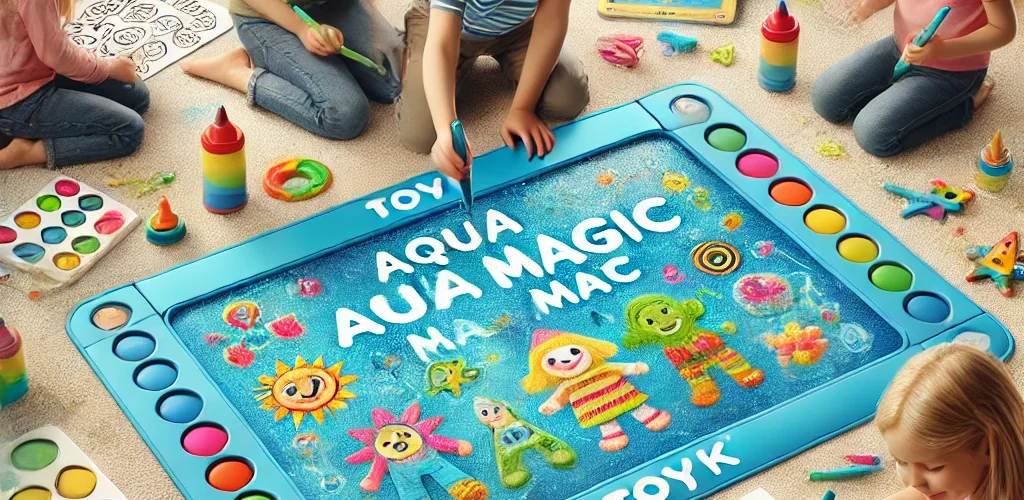 The Toyk Aqua Magic Mat is a fun, educational drawing tool designed for children. It offers a mess-free, water-based doodling experience on a 40x28 inch reusable mat that promotes fine motor skills, color recognition, and hand-eye coordination. Lightweight and portable, it's safe for kids and enhances creativity and learning.