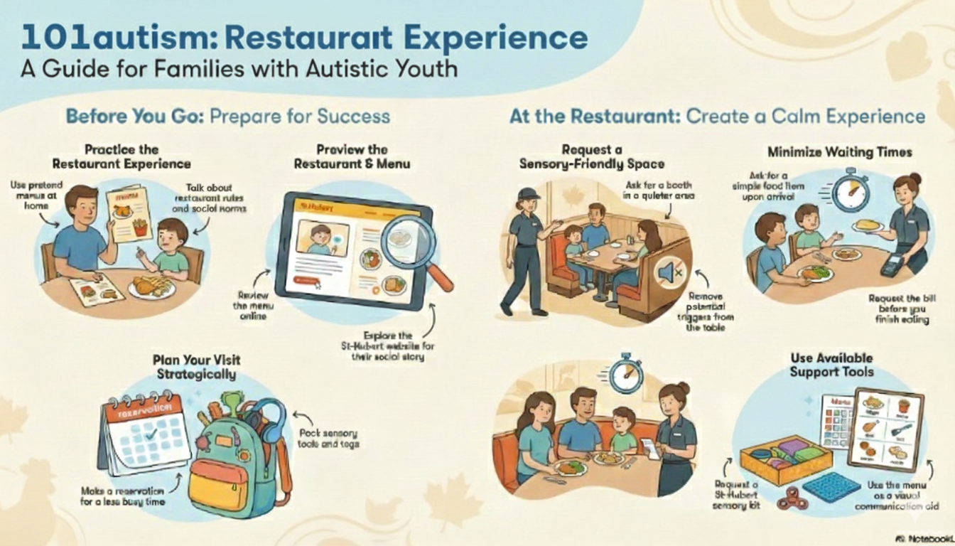 a  restaurant guide for families with autistic